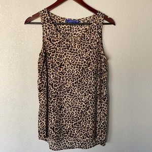 Apt 9 leopard chiffon blouse